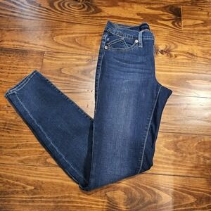 Rock & Republic Berlin Skinny Jeans Women 4 M Dark Wash Blue
